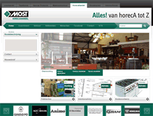 Tablet Screenshot of horecahandel.most.nl