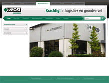 Tablet Screenshot of materieelverhuur.most.nl